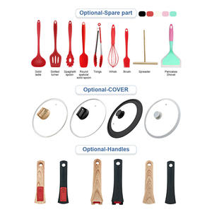 SANLANG Whosale <span class=keywords><strong>Série</strong></span> <span class=keywords><strong>amovible</strong></span> non toxique <span class=keywords><strong>Casseroles</strong></span> et poêles à induction Batterie de cuisine en céramique en fonte d'aluminium Non Stic - Product Image 6