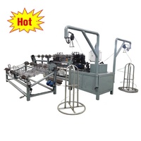 Machine automatique de fabrication de clôtures en treillis métallique à mailles losangées, machine à mailles de clôture en treillis métallique