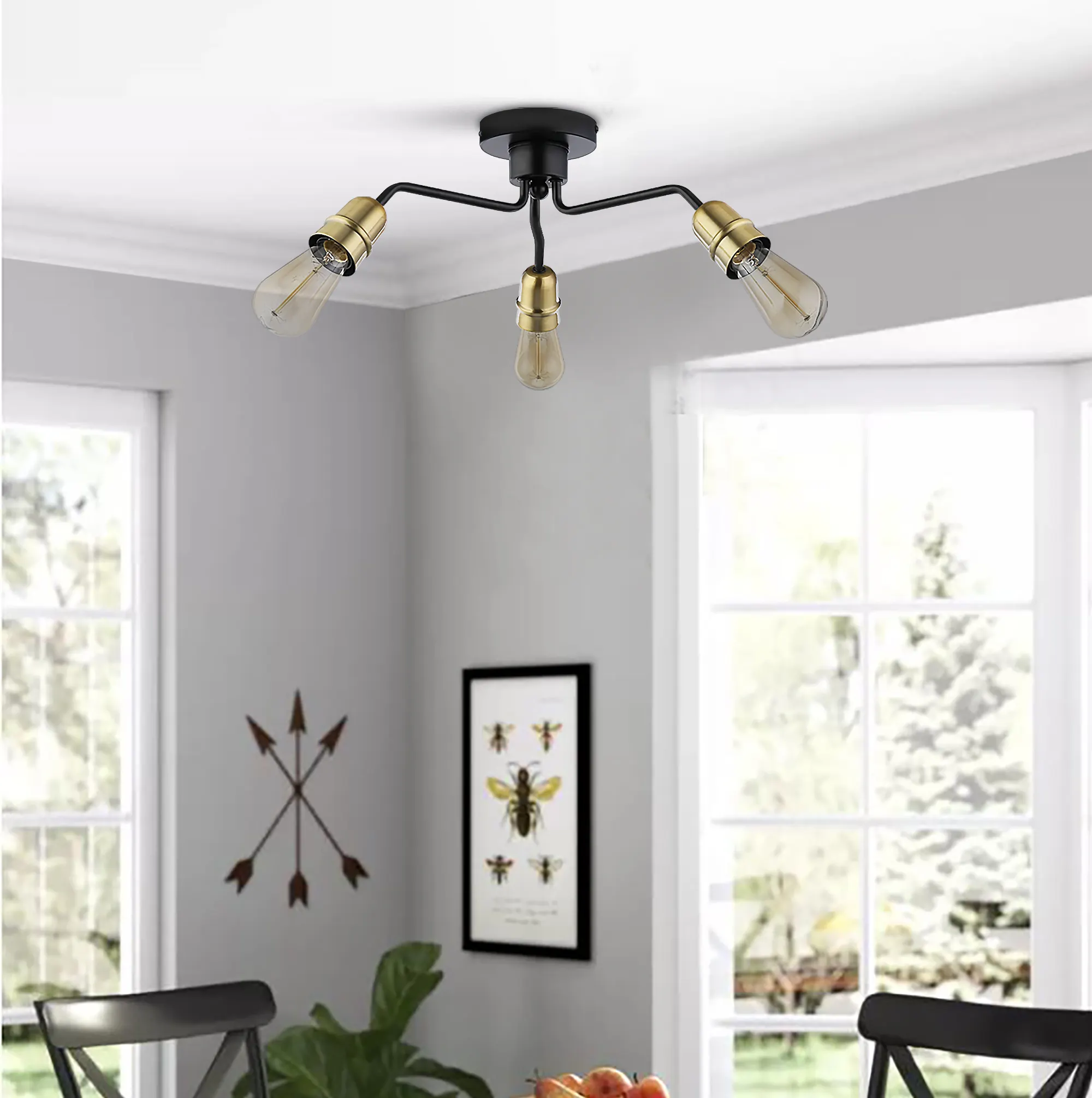Light for Home Decor Lamparas De Techo Adjustable Holder Flush Mount Ceiling Light Modern Pendant Lamp Chandelier Light Fixtures
