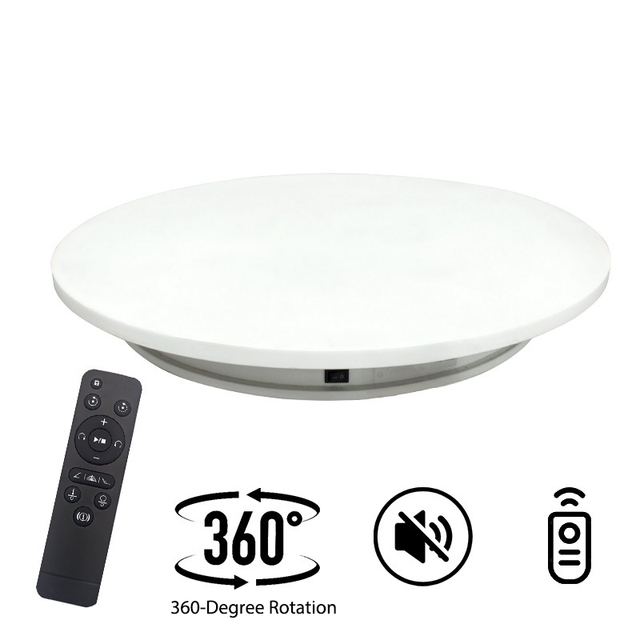 High Quality Automatic 360 Degree Rotating Plastic Turntable 42cm Display Stand Max Load 100kg with Remote Control for Mannequin