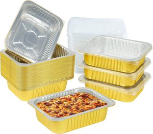 Contenants en aluminium de 184*128 mm, thermoscellables, pour plats à emporter - Product Image 1