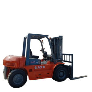 รถยกอุตสาหกรรมสำหรับตู้คอนเทนเนอร์ Anhui HELI รถยกดีเซลสำหรับงานหนัก 7 ตัน พร้อมระบบไฮดรอลิกย้ายด้านข้าง ยางตัน - Product Image 1