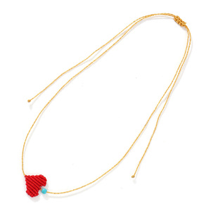 Go2boho europea americana estate semplice collana lunga alla moda oro seta intrecciata <span class=keywords><strong>cuore</strong></span> rosso amore coppia cristiana ispirata <span class=keywords><strong>notte</strong></span> - Product Image 6