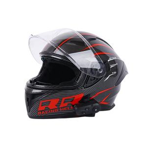 Casques de course personnalisés à succès, casques de <span class=keywords><strong>moto</strong></span> en fibre de carbone double R, ligne rouge, pour hommes et femmes, toutes saisons - Product Image 1