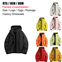 Veste d'extérieur 3 couches à coque rigide, imperméable, coupe-vent, pour le sport, le trekking et le travail, 3 en 1, coupe-vent à capuche personnalisé