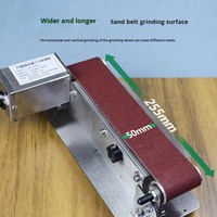 Ponceuse à bande industrielle directe usine pour métal, bois et fabrication de couteaux 110/220V Robuste