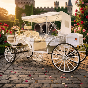 Nouvelle Conception – Carrosse Électrique Entièrement Blanc pour 6 Passagers, Deux Rangs de Sièges, Personnalisable, Idéal pour Cérémonies de Mariage et Parades Scéniques - Product Image 5