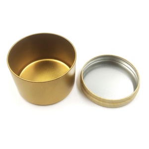 Cajas de Embalaje para Velas de Metal Redondas con Tapa de Imitación Madera de 8oz, Frascos de Metal Recargables y Vacíos para Velas - Product Image 4