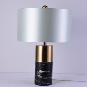 Modern Marble <b>Table</b> <b>Lamp</b> With Gold <b>Base</b> E27 Led Light Source For Living Room Bedroom Desk Lighting - Product Image 4