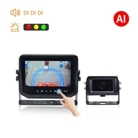 Sistema de Cámara de Seguridad con IA y Monitor Impermeable de 7 Pulgadas, con DVR y Alarmas