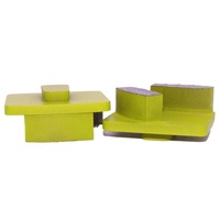Disque abrasif diamanté pour polissage, outil de meulage de sols en béton, bloc carré 10 mm, dureté moyenne, OEM/ODM/OBM disponible
