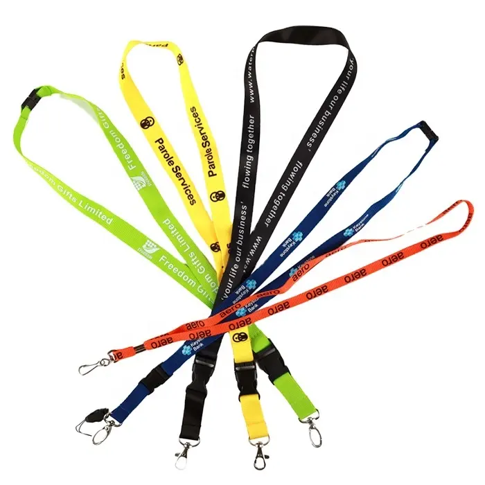 Customized ECO-friendly Breakaway Polyester Neck Lanyards With Badge Holders