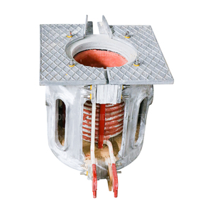 Four à induction à moyenne fréquence en aluminium 1T pour la fusion des métaux, acier, cuivre, four à induction intermédiaire pour la fusion - Product Image 5