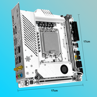 Carte mère de jeu JGINYUE B760I Snow Dream Mini ITX, prise en charge DDR4, double mémoire, Intel pour processeurs de la série LGA 1700, nouvelle carte mère de bureau