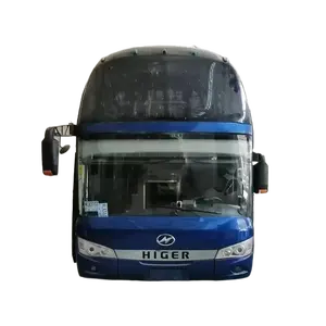 كما الجديد! Higer فاخر ذو طابقين حافلة كبيرة الحجم مستعملة مدرب 24-51 مقاعد مخصصة بالكامل