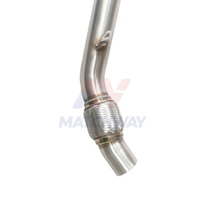 Tubo de Escape de Acero Inoxidable Pulido MATCHWAY, 100% Soldado con TIG, para BMW <span class=keywords><strong>E60</strong></span> E61 LCI 520d <span class=keywords><strong>N47</strong></span> 2006-2009 - Product Image 6