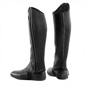 High Quality Custom Made Horse <b>Riding</b> Full <b>Chaps</b> New English <b>Chaps</b> Lightweight Genuine Leather for Adults Wholesale - Product Image 3