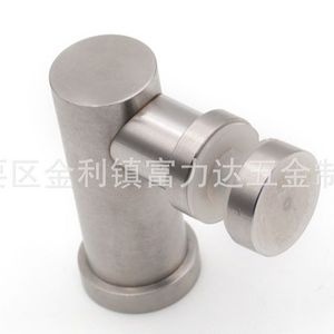 Soporte de barandilla en forma de L de acero inoxidable, conector de fijación para pared, para escaleras y vidrio de ducha, estilo minimalista moderno - Product Image 3