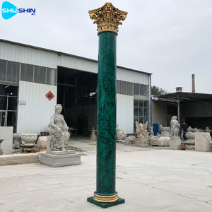 Colonna di Lusso in Marmo Verde con Capitello Corinzio Ornato, Pilastro Romano <span class=keywords><strong>per</strong></span> Decorazione Architettonica di Ville e Hall di Hotel - Product Image 5