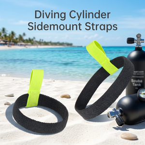 สายรัดถังดำน้ำแบบ Sidemount สายรัดยึดถังทนทานต่อการสึกหรอสำหรับถังอากาศดำน้ำขนาด 6L 8L 12L อุปกรณ์เสริมสำหรับถังดำน้ำ - Product Image 1