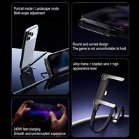 Câble de charge invisible 2-en-1 avec support, cordon de chargeur multiple avec support réglable multi-angles Type C, câble de charge rapide 240W 5 FT