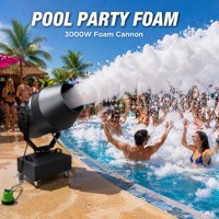 Machine à mousse mobile 3000W, canon à mousse, machine à bulles de neige, machine à jet de mousse pour fêtes, piscines, scènes, discothèques, DJ, prix usine