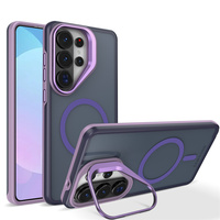 Coque de protection magnétique antichoc en TPU mat et PC avec support métallique pour objectif d'appareil photo pour MOTO G04S/E14/G04/G24