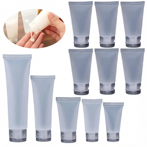 Tubes cosmétiques PE vides, bouteilles en plastique rechargeables, contenants à presser pour lotion, shampoing, crème, utilisation en voyage, hôtel - Product Image 1