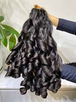 Paquetes de Cabello Ondulado Crudo Camboyano Sin Procesar, Cabello Humano Rizado Crudo Indio de Proveedor, Cabello Virgen Vietnamita con Cutícula Alineada