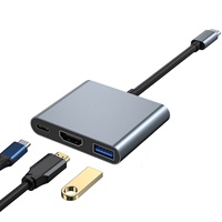 Adaptateur Convertisseur USB-C vers USB 3.0 PD 3-en-1 Pas Cher, Hub Multi-USB à Charge Rapide pour PS5