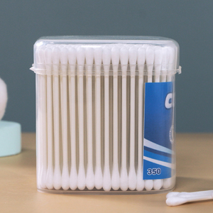 350 pièces, grande taille, vente en gros, cotons-tiges à double tête faciles à ouvrir pour usage domestique, personnalisables en papier/<span class=keywords><strong>bambou</strong></span>/plastique - Product Image 4