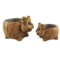 Pot en béton créatif animal succulent pot décoratif animal mignon pots de jardin jardinières support