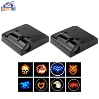 AlcantaLED Universal inalámbrico LED puerta bienvenida láser proyector fantasma sombra noche luz Kit para coches nueva condición