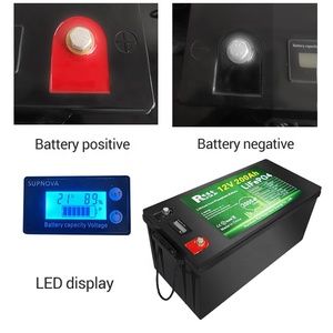 Stock UE Ruijiejin Batterie 12V/24V 100Ah/200Ah avec BMS intelligent, 6000 cycles, pour stockage d'énergie domestique et nautique - Product Image 4