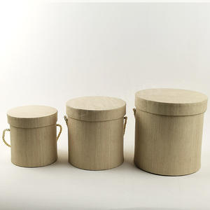 Lot de deux boîtes d'emballage rondes portables pour roses, finition noire mate, pour la Saint-Valentin (vente en gros) - Product Image 3