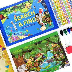 Livre d'activités réutilisable 2025 – Jeux éducatifs pour enfants de 2 à 4 ans – Pré-scolaire – Rechercher et Trouver – Aide à l'<span class=keywords><strong>apprentissage</strong></span> et à l'enseignement - Product Image 4