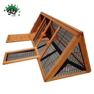 <span class=keywords><strong>Clapier</strong></span> à lapins en <span class=keywords><strong>bois</strong></span> Jardin Extérieur Bunny House Triangle Cage en <span class=keywords><strong>bois</strong></span> avec maille - Product Image 3