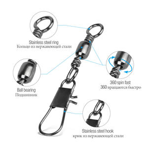 Pêche Émerillon <span class=keywords><strong>Baril</strong></span> Roulant Connecteur 1 #-14 # Hameçons Roulement Pivotant Connecteur Accessoires De Pêche - Product Image 4