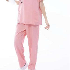 Uniformes de médecin Ensembles de gommage pour femmes de haute qualité Uniforme d'infirmière durable Scrubs Jogger Style Uniforme naturel Ensemble pour femmes - Product Image 4