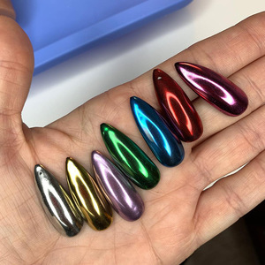 ผงทาเล็บโครเมียมไทเทเนี่ยม,ผงสีทาเล็บแวววาวมี22สี - Product Image 6