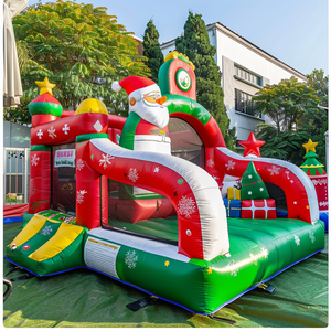 Casa Inflable Navideña para Fiestas, Castillo Hinchable para Niños, Casa de Brinco Inflable Comercial - Product Image 6