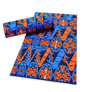 Tissu Kente et Ankara au design coloré en gros Tissu en popeline hollandaise imprimé à la cire africaine - Product Image 6