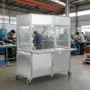 Remorque alimentaire pliable à 4 roues en acier inoxydable, type poussoir, pour la vente de café, de crème glacée, de bonbons, de hot-dogs et de nourriture de rue - Product Image 6