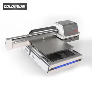 Digitale Inkjet Uv-Drukmachine 6090 Cm Uv Flatbed Printer Mini Led 6 Kleur Voor Keramische Glazen Houten Telefoonhoes