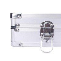 Casing koleksi jam tangan bingkai aluminium tahan air, wadah penyimpanan 35 jam tangan kapasitas besar dengan busa kustom