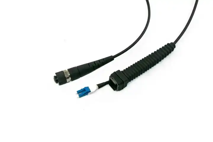 NSN Boot Duplex LC Patch Cable IP67 Tahan Air 360 Derajat Fleksibel Pengoperasian Mudah Kabel NSN