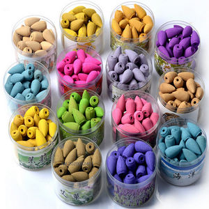 Ароматические конусы Backflow: водопадный аромат, жасмин, османтус, лаванда, роза, сандал. Натуральные ароматические палочки для освежения воздуха. - Product Image 1