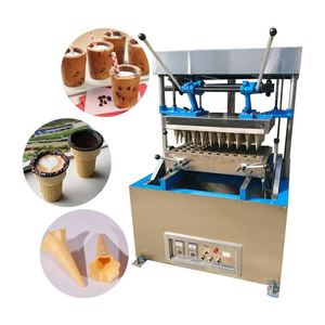 Ice Cream Cup Cone Máy Hình Dạng Khác Nhau Dây Chuyền Sản Xuất Nhiều Giấy Wafer Ăn Được Cà Phê Cup Maker Làm - Product Image 5