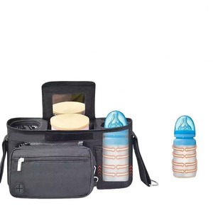 Sac de rangement pour poussette BSCI, organisateur suspendu pour couches de bébé, sac de poussette personnalisé avec porte-gobelets chauffants pour couches de bébé - Product Image 2