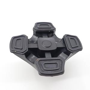 Couvre-pieds en caoutchouc pour bâton de marche, 19 mm, jaune, antidérapant, à quatre coins, pour cannes et bâtons de randonnée - Product Image 2